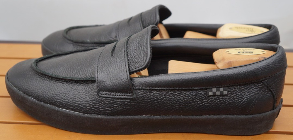 Vans Skate Leather Loafer - Black Size 13